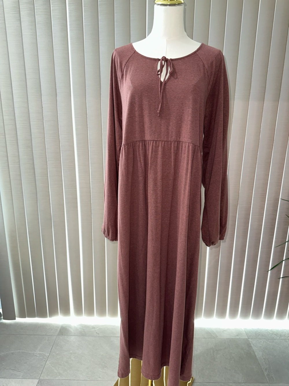Threads 4 Thought Dusty Rose Long Sleeve Maxi Dress